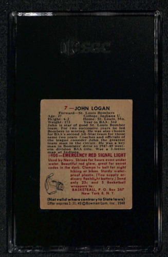 1948 Bowman 7 John Logan - SGC 4 ***NEWLY SLABBED*** - Picture 2 of 2