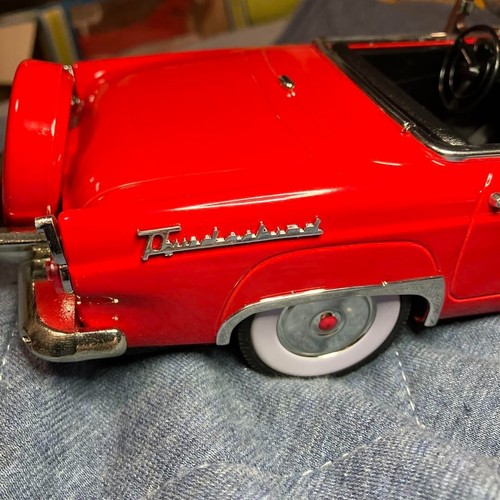 Tin Friction Ford Car 50's co.,Lt Red Thunderbird Box Showa retro Japan FS - Picture 11 of 20