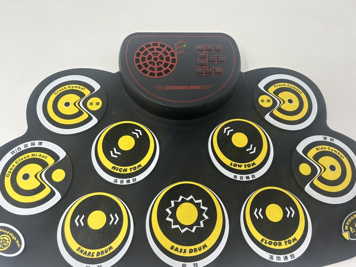 Portable MIDI Electronic Roll Up Drum Mat Only By Musong Loud