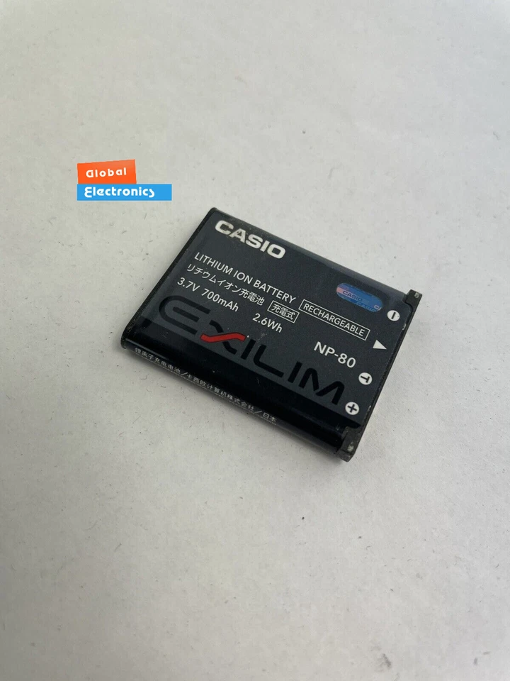 Genuine Original CASIO NP-80 EXILIM Battery Replacement - OEM Part - Image 3 of 4