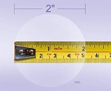 Wafer, Envelope, Mailing Seals, 2" Diameter, Translucent 1500 Labels per Roll