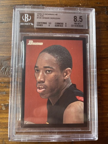 2009/10 Bowman 48 DeMar DeRozan Black  RC #’09/48 BGS 8.5 Pop2