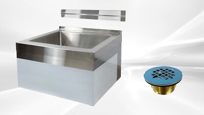 NEW 25'' Stainless Steel NSF One Compartment Floor Mop Sink 20'' x 16'' x 6'' Bowl