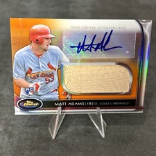 2012 Finest Jumbo Bat Relic Rookie Auto  #AJR-MA Matt Adams /99
