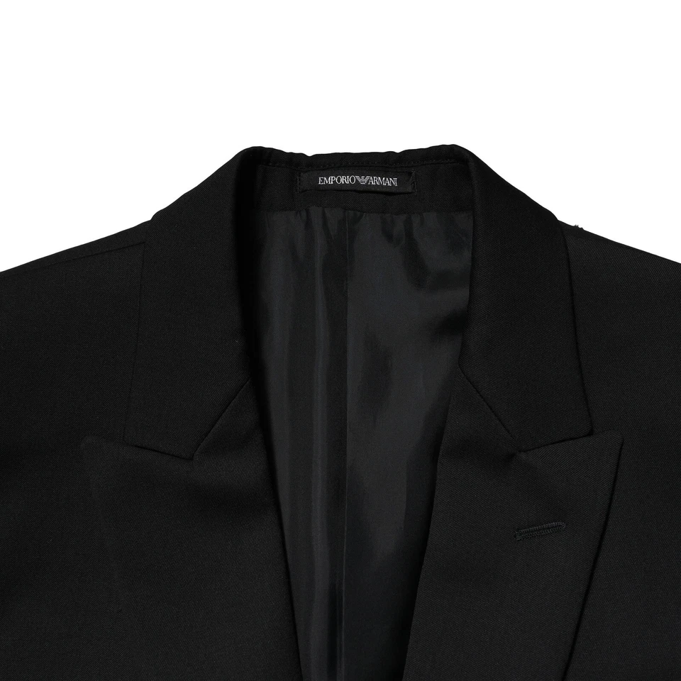 EMPORIO ARMANI Blazer Black Double Breasted Men Jacket Suit IT48/US38/M 1330usd - image 4 of 4