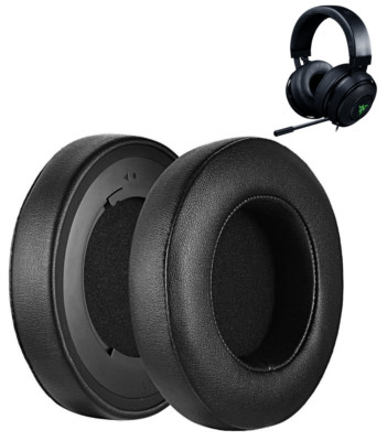 2x Ersatz OHRPOLSTER für RAZER KRAKEN PRO V2 7.1 Mobile Chroma Schwarz Kopfhörer