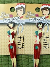 DIVA TWEEZE MODEL FAITH SURGICAL GRADE STAINLESS STEEL TIPS 2 PIECES