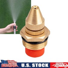 Brass Misting Nozzle Water Mister Sprinkler Head Garden Irrigation System 1/2in