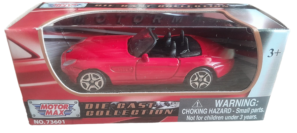 MotorMax BMW Z8 Roadster Red 1:64 Scale 3 Inch Diecast Model Car