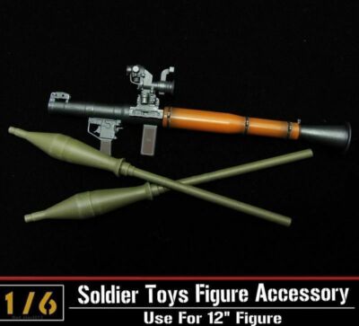 1/6 ZYTOYS Antitank Bazooka RPG-7 Rocket Propelled Grenade For 12'' Figure Dolls