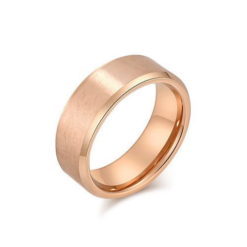 8mm Tungsten Carbide Ring Men's Band Silver/Gold/Black/Rose Gold/Blue Size 7-13 - Picture 16 of 19