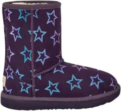 NEW UGG Kids Classic II Iridescent Stars Boot Nightshade SIZE 6/100%AUTHENTIC
