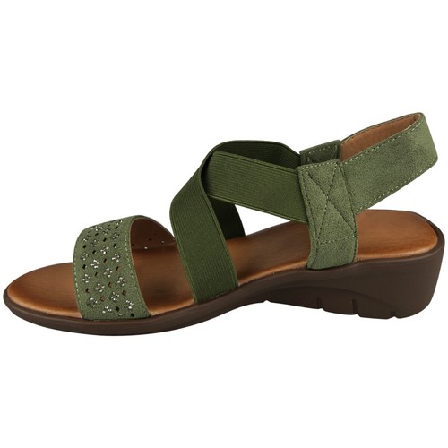 Sandalias Zapatos Cordones Mujer Cuña Elástica Punta Abierta Verano Cómodas Damas Tallas - Imagen 33 de 33