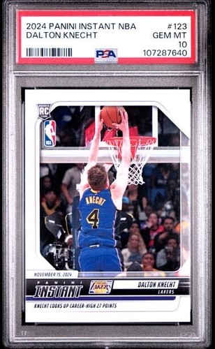 PSA 10 Dalton Knecht RC 2024 Panini Instant #123 Career High 27 pts PR #/2313 - Picture 3 of 3