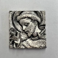 Peltro Casellato a Mano Mini Wall Hanging (LSX) 6827 Italy with Sticker on Back