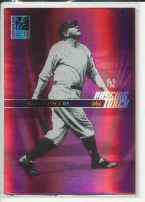 2004 Donruss Elite Babe Ruth Passing The Torch Red #27 0918/1000
