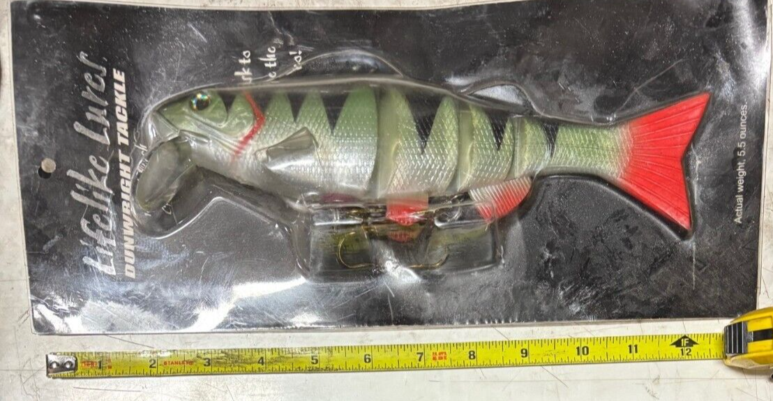 1 ct. DUNWRIGHT soft plastic Crankbait muskie swimbaits lures baits bass