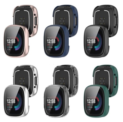 Schutzhülle für Fitbit Versa 4 / Sense 2 Schutzglas Cover Case Screen Protector - 第 2/39 張圖片