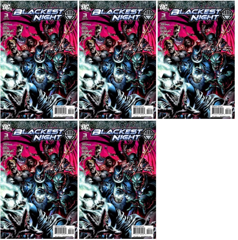 Blackest Night #3 (2009-2010) DC Comics - 5 Comics
