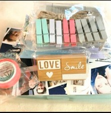 Fuji Instax Roll Of Film  Accessories 10 Piece set New Stamps Frame Tape  More