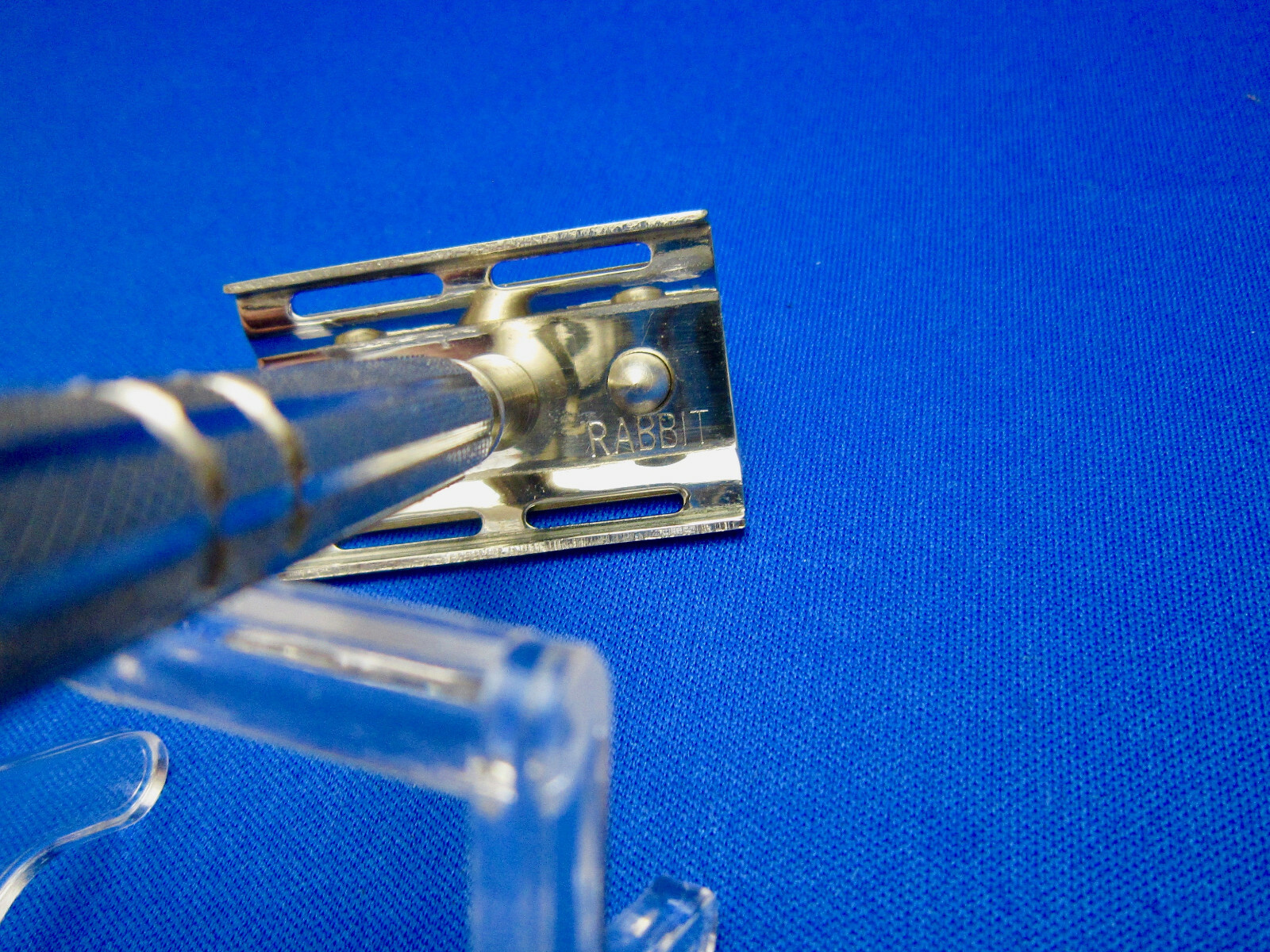 RABBIT ラビット VTG 3-PIECE Safety Razor 1960's Made In Japan UNUSED NEAR MINT COND.
