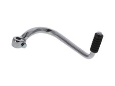 Kickstarterhebel mit Gummi, Chrom, grob verzahnt - für Simson KR51 Schwalbe, S50