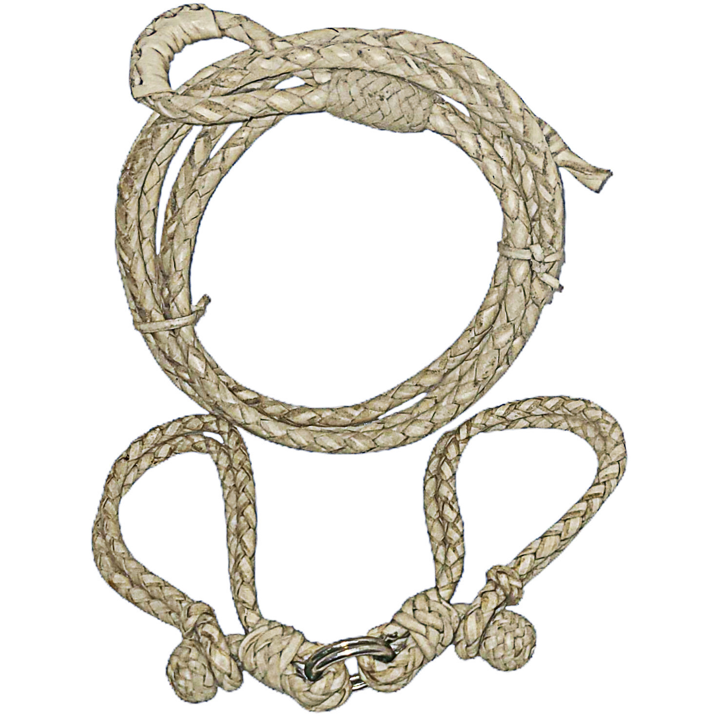 Braided Riata Rope Vintage Vaquero Braided Rawhide Riata Rope Reata 4 Plait Lariat and ...