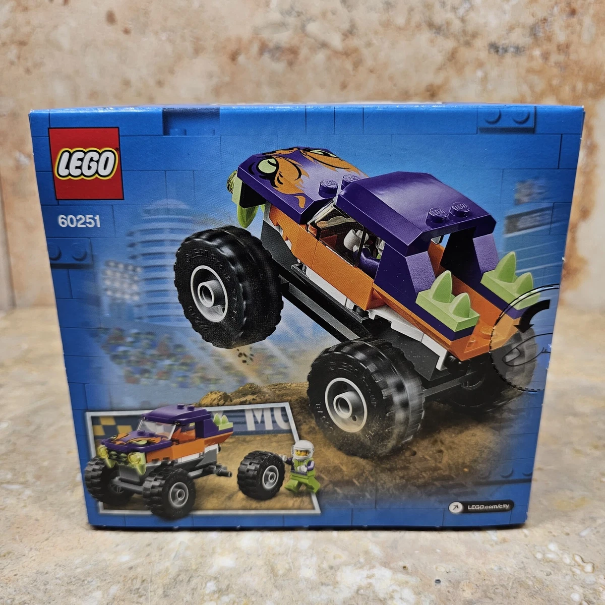 LEGO City Purple Monster Truck with Figure 60251 55 Piece New