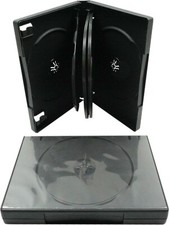  1 7 Disc Capacity Black DVD Boxes Cases Multi Replacements 27mm DV7R27BKWT