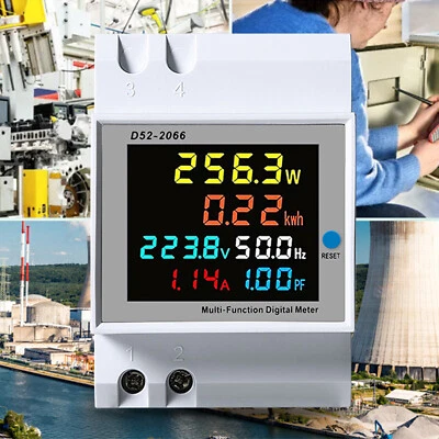 MARKENLOS Contatore di corrente 1 fase contatore di energia digitale 100A contatore di corrente alternata contatore KWh