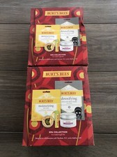 X2 Burts Bees Spa Collection Gift Lip Balm Cuticle Cream Charcoal Mask Candle