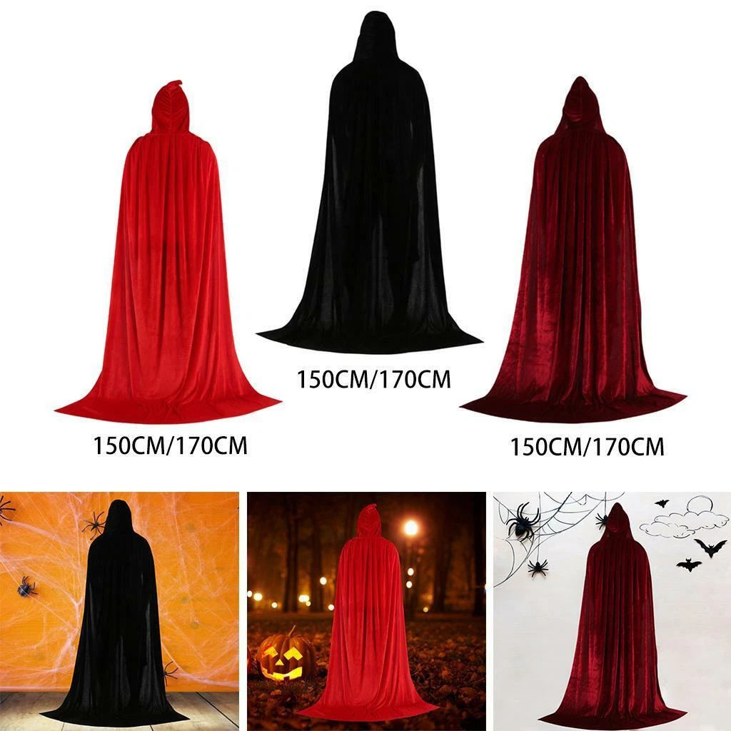 Mantello nero da Vampiro per adulto Halloween