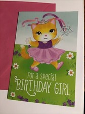 Birthday For A Special Girl Daughter Niece Friend 5  x7  Hallmark Greeting Card