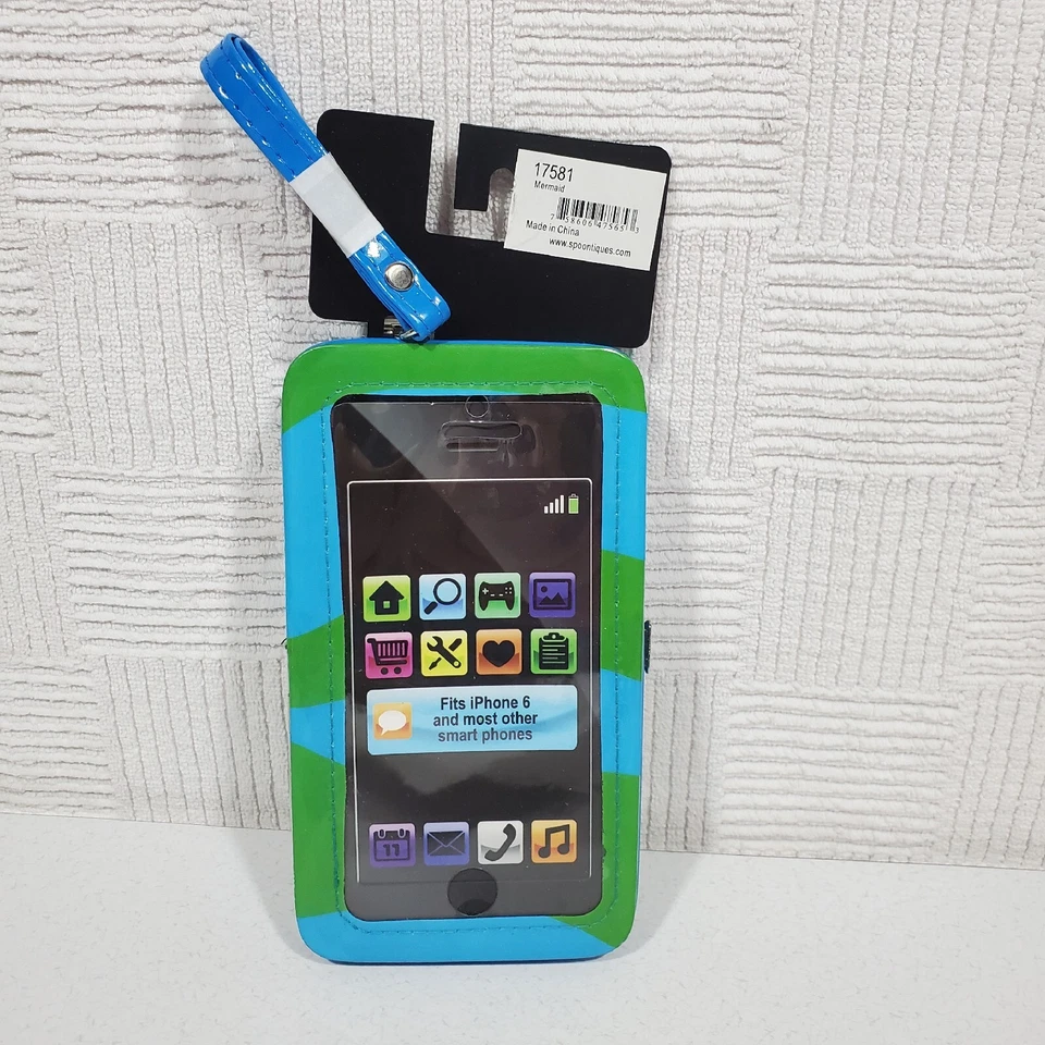Spoontiques Phone Wristlet Wallet Case Mermaid iPhone 4 5 5s 6 Galaxy s5  - Image 2 of 4