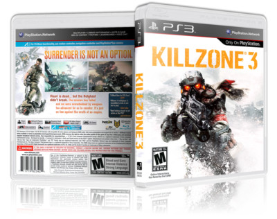 Killzone 3 - Replacement  PS3 Cover and Case. NO GAME!!