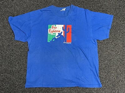 90's USA型 Foo Fighters Tシャツ Nirvana Vtg 90s Foo Fighters Hologram /Iridescent Gel Lettering