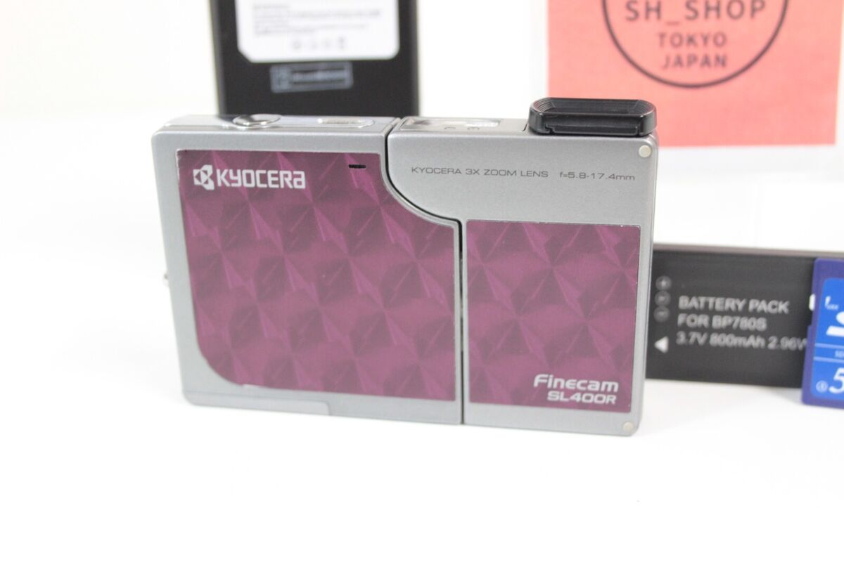 KYOCERA Finecam SL400R PINK w/ NEW battery & charger KYOCERA Finecam SL400R PINK w/ NEW battery & charger