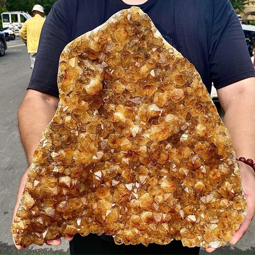 24.22LB Beautiful natural yellow crystal cave entrance large restoration - 第 6/13 張圖片