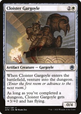 Cloister Gargoyle (007) Adventures in the Forgotten Realms AFR MTG Magic