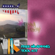 【Frosted Film】 Pink Glass Home Bathroom Window Security Privacy Sticker Sheet