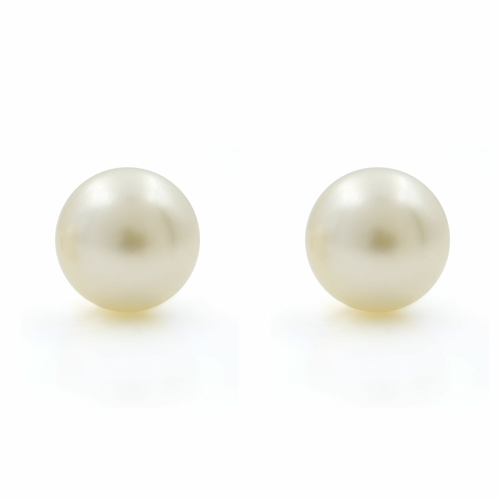 Серьги-гвоздики с натуральным жемчугом Rachel Koen из желтого золота 14 Карат 65 мм 33890₽