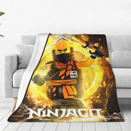 Ninjago Cartoon Comics weich warm gemütlich Flanell Überwurfdecke für Schlafstuhl Sofa - Bild 23 von 30