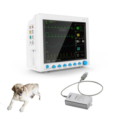 CMS8000-VET-Veterinär-Patienten-Monitor-Vitalfunktionen Capnograph CO2 7-Paramet