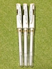Uni Ball Signo Gel Ink Pens -Medium Point White 1.0mm value Set of 3 UM-153.1