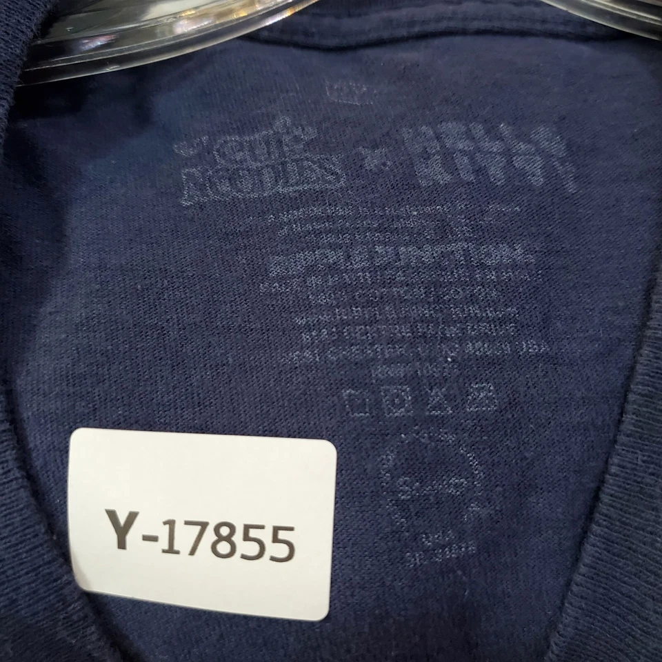 Hello Kitty x чашка лапша женщин Топ 2 X синяя рубашка логотип графический ворота футболка - Изображение 2 из 4