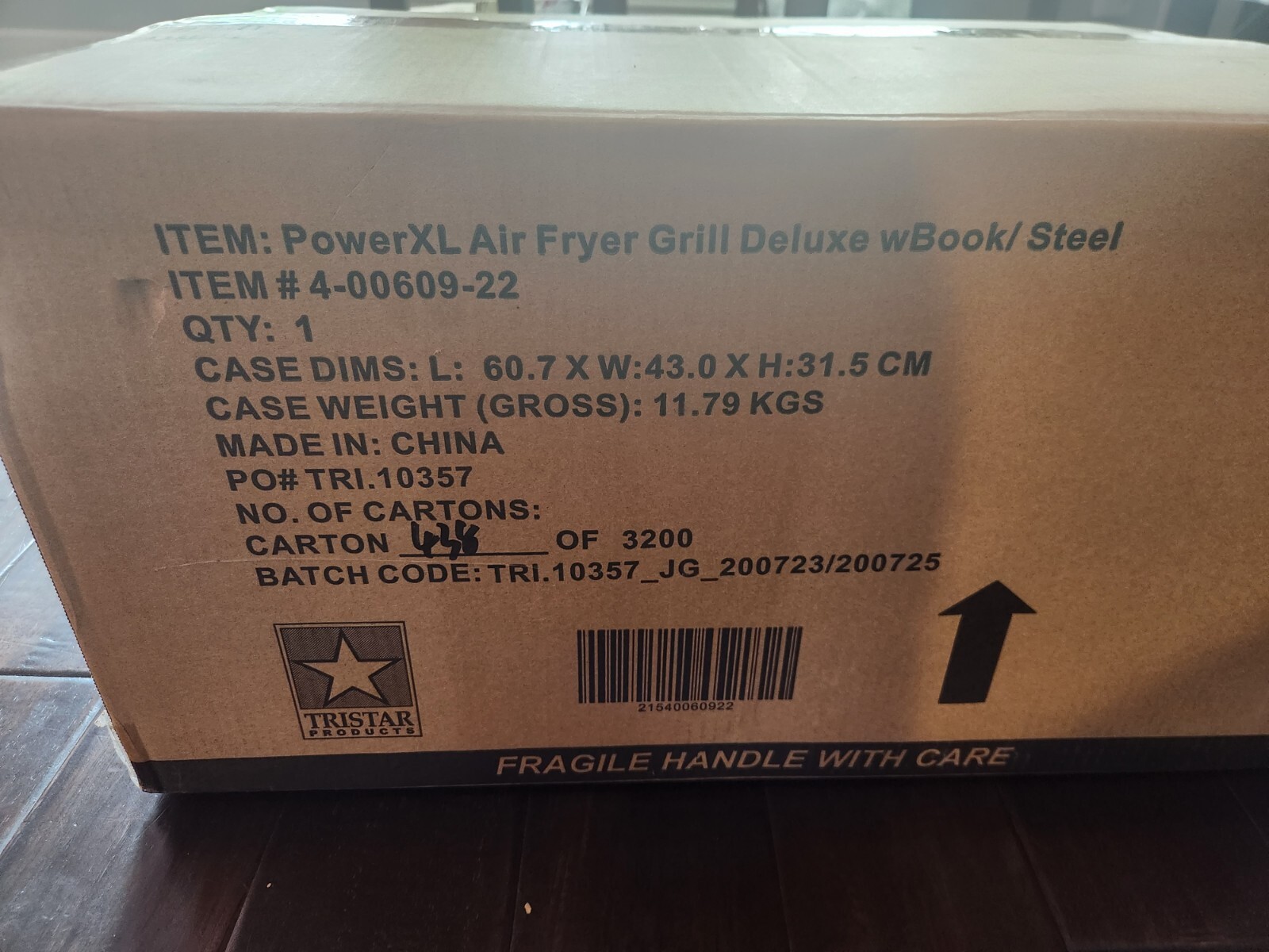 New PowerXL Air Fryer Grill Deluxe w/Book Steel eBay