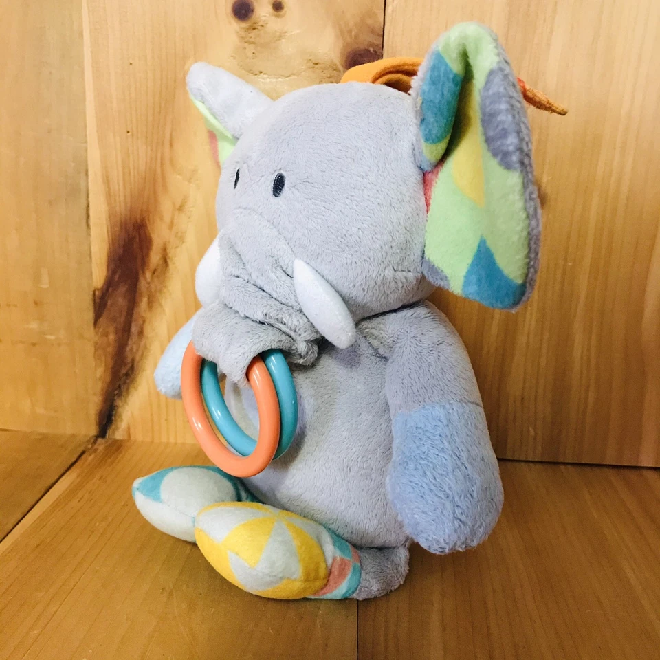 Juguete Manhattan Musical Elefante Oreja Arrugada Azul Bebé Cuna Animal Peluche Lovey (22 Foto 4 de 4
