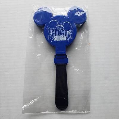 Run Disney Cheer Squad Mickey Mouse Blue Plastic Clapper Noise Maker 10'' New