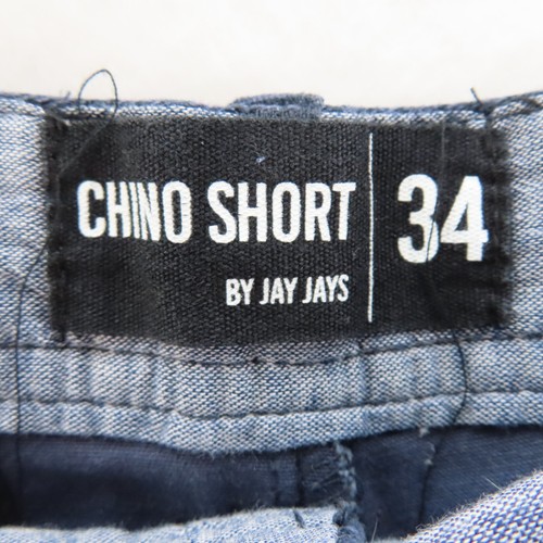 Jay Jays Chino Shorts Mens Adult Size 34 Grey Paisley Zip Fly Walk Street Casual - Picture 5 of 11