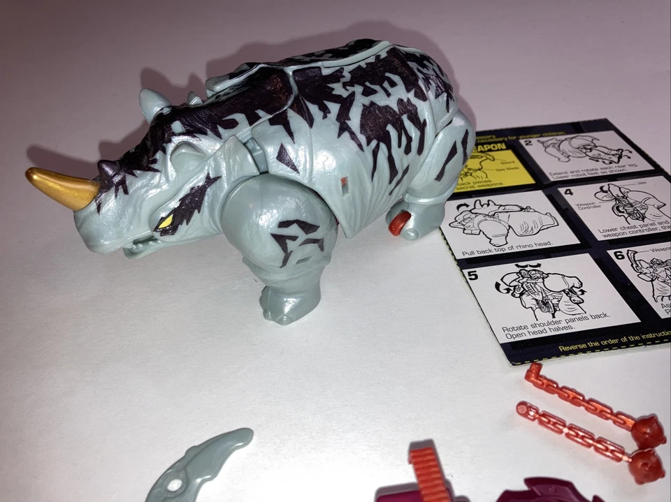 Rhinox 100% Completo Clase Deluxe Transformers Beast Wars Fox Kids 1999 Hasbro Foto 3 de 4